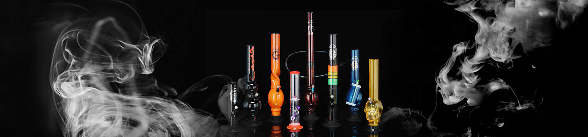 Acrylic bongs – ideal for festivals and on the road