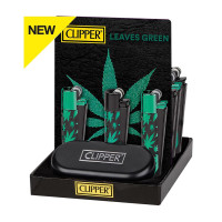 metal by CLIPPER Steel Lighter Green Leaves